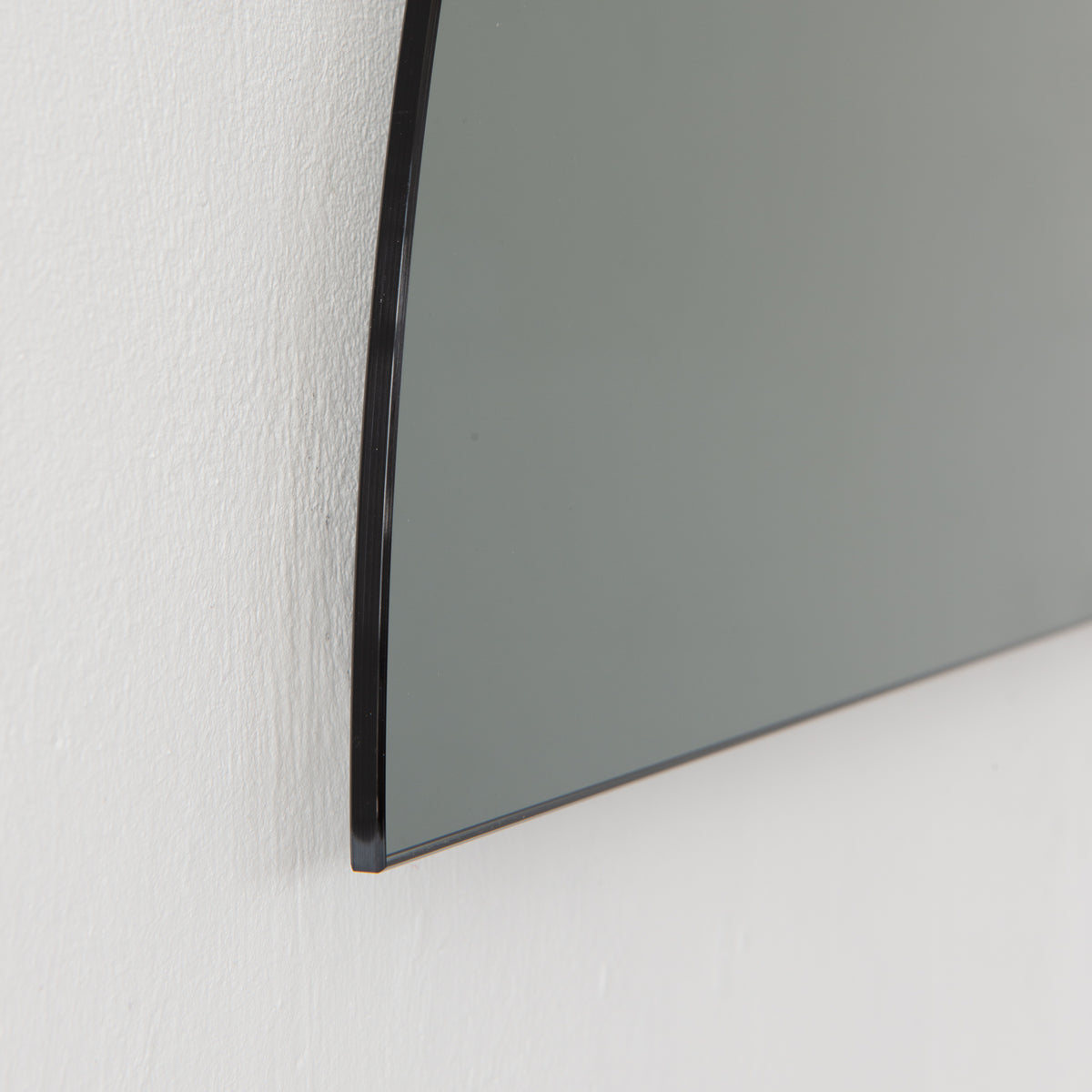 Luna™ Half Moon Semi-circular Black Tinted Frameless Modern Mirror