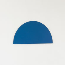 Luna™ Half-Moon Semi-circular Blue Tinted Contemporary Frameless Mirror