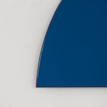 Luna™ Half-Moon Semi-circular Blue Tinted Contemporary Frameless Mirror
