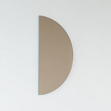 Luna™ Half Moon Semi-circular Bronze Tinted Modern Frameless Mirror