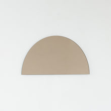 Luna™ Half Moon Semi-circular Bronze Tinted Modern Frameless Mirror