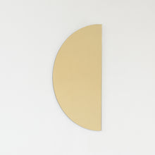 Luna™ Half Moon Semi-circular Gold Tinted Minimalist Frameless Mirror