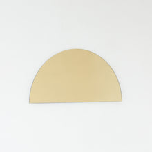 Luna™ Half Moon Semi-circular Gold Tinted Minimalist Frameless Mirror