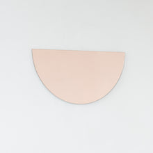 Luna™ Half Moon Semi-circular Rose Gold / Peach Tinted Frameless Mirror