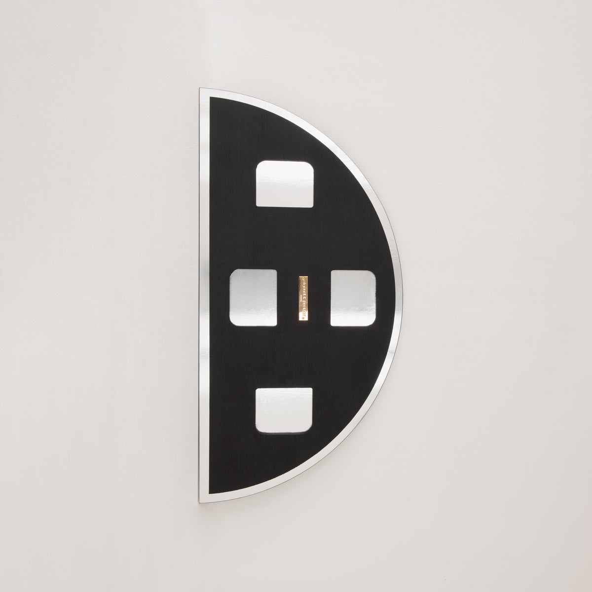 Luna™ Half Moon Semi-circular Rose Gold / Peach Tinted Frameless Mirror