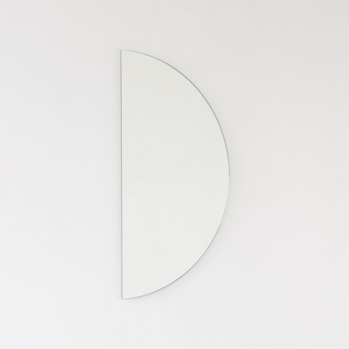 Luna™ Half Moon Semi-circular Minimalist Frameless Mirror