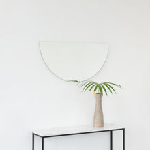 Luna™ Half Moon Semi-circular Minimalist Frameless Mirror
