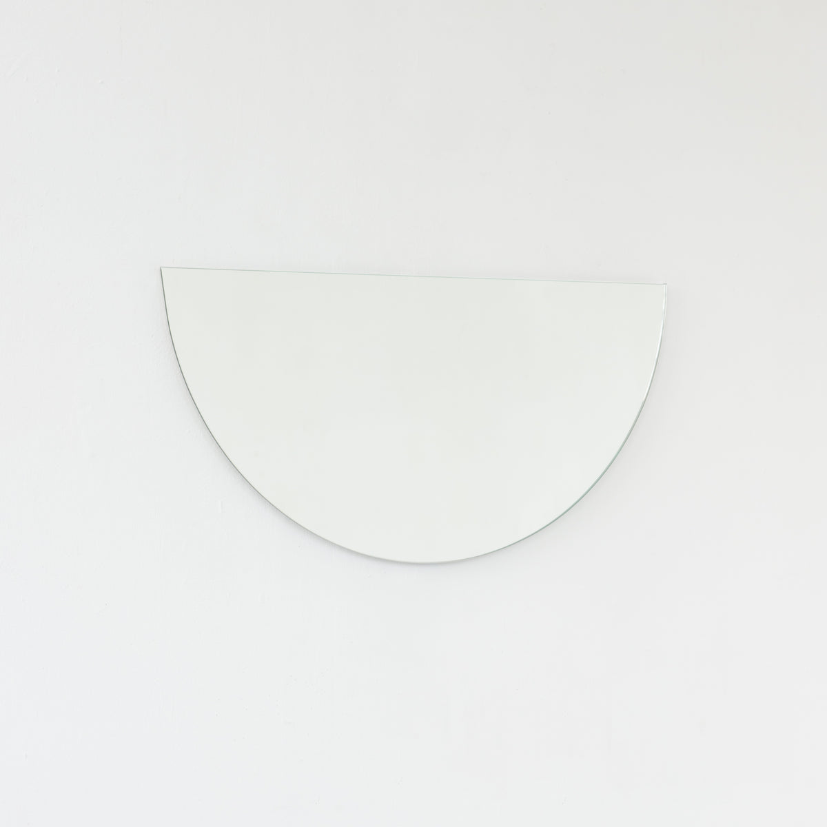 Luna™ Half Moon Semi-circular Minimalist Frameless Mirror