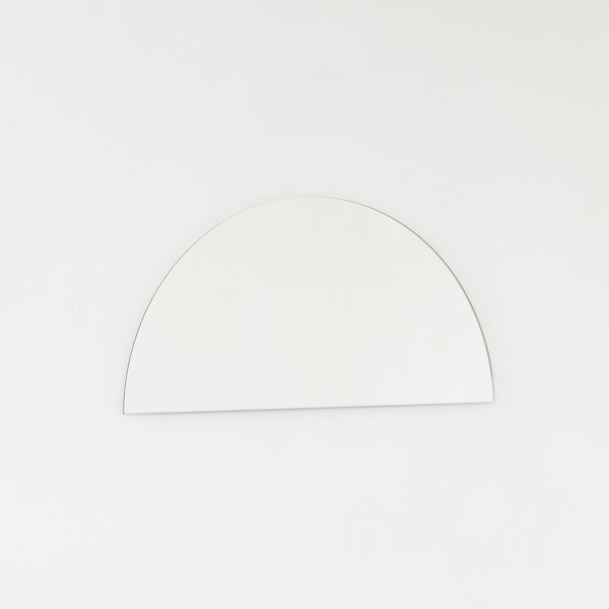 Luna™ Half Moon Semi-circular Minimalist Frameless Mirror