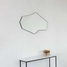 In Stock Octagonal Bapa™ Irregular shaped Art Deco Mirror with a Bronze Patina Frame