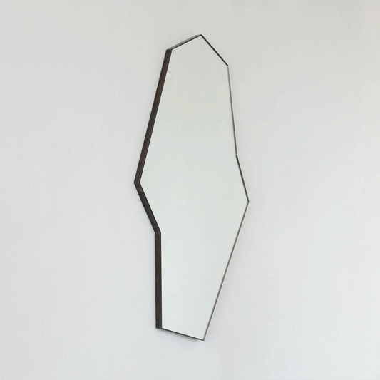 Octagon Bapa™ Irregular shaped Art Deco Mirror with a Bronze Patina Frame