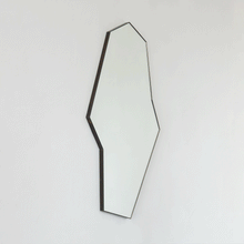 Octagon Bapa™ Irregular shaped Art Deco Mirror with a Bronze Patina Frame