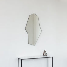 In Stock Octagonal Bapa™ Irregular shaped Art Deco Mirror with a Bronze Patina Frame