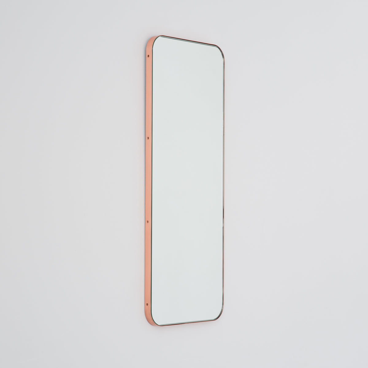 Bespoke Quadris™ Mirror Brushed Copper Brass Frame (914 x 406 x 18mm)