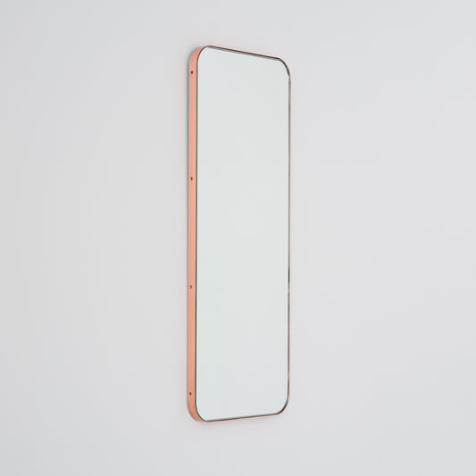 Bespoke Quadris™ Mirror Brushed Copper Brass Frame (914 x 406 x 18mm)