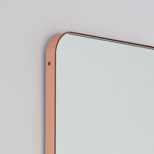 Bespoke Quadris™ Mirror Brushed Copper Brass Frame (914 x 406 x 18mm)