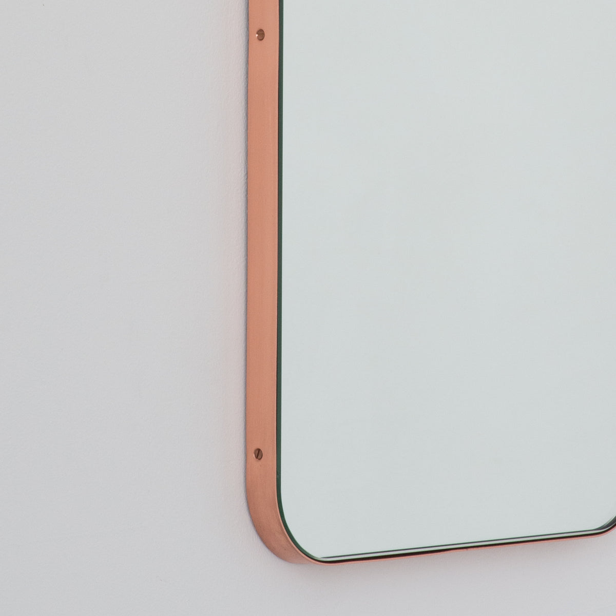 Bespoke Quadris™ Mirror Brushed Copper Brass Frame (914 x 406 x 18mm)
