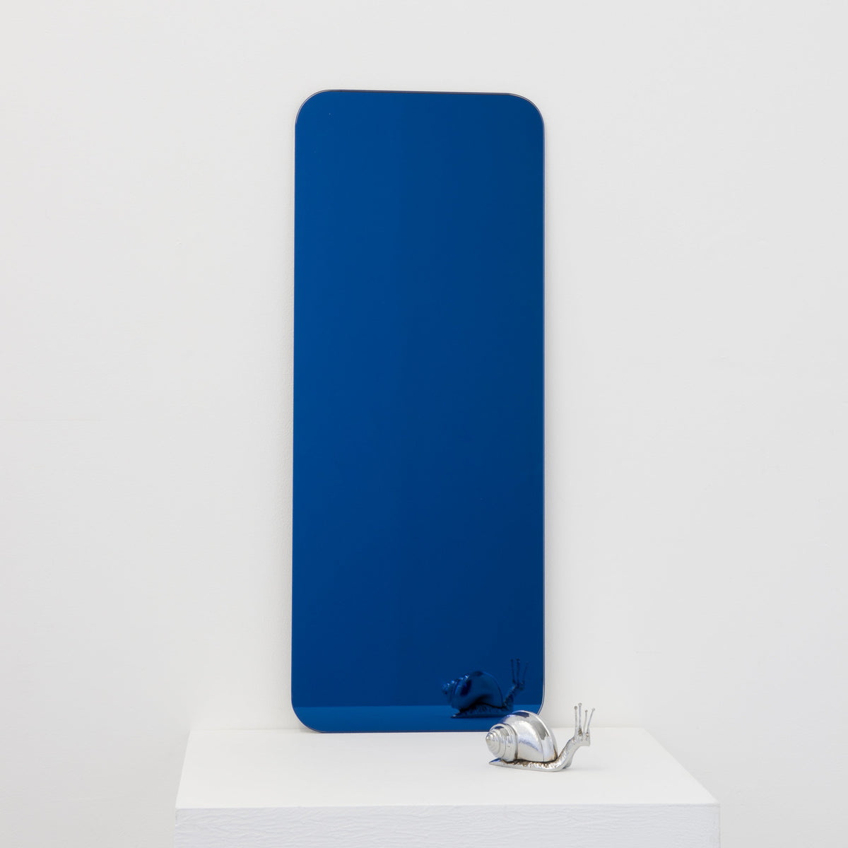 Ex-Display Quadris™ Blue Tinted Rectangular shaped Minimalist Frameless Mirror