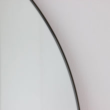 Arcus™ Arch shaped Overmantel Mirror with Contemporary Bronze Patina Frame