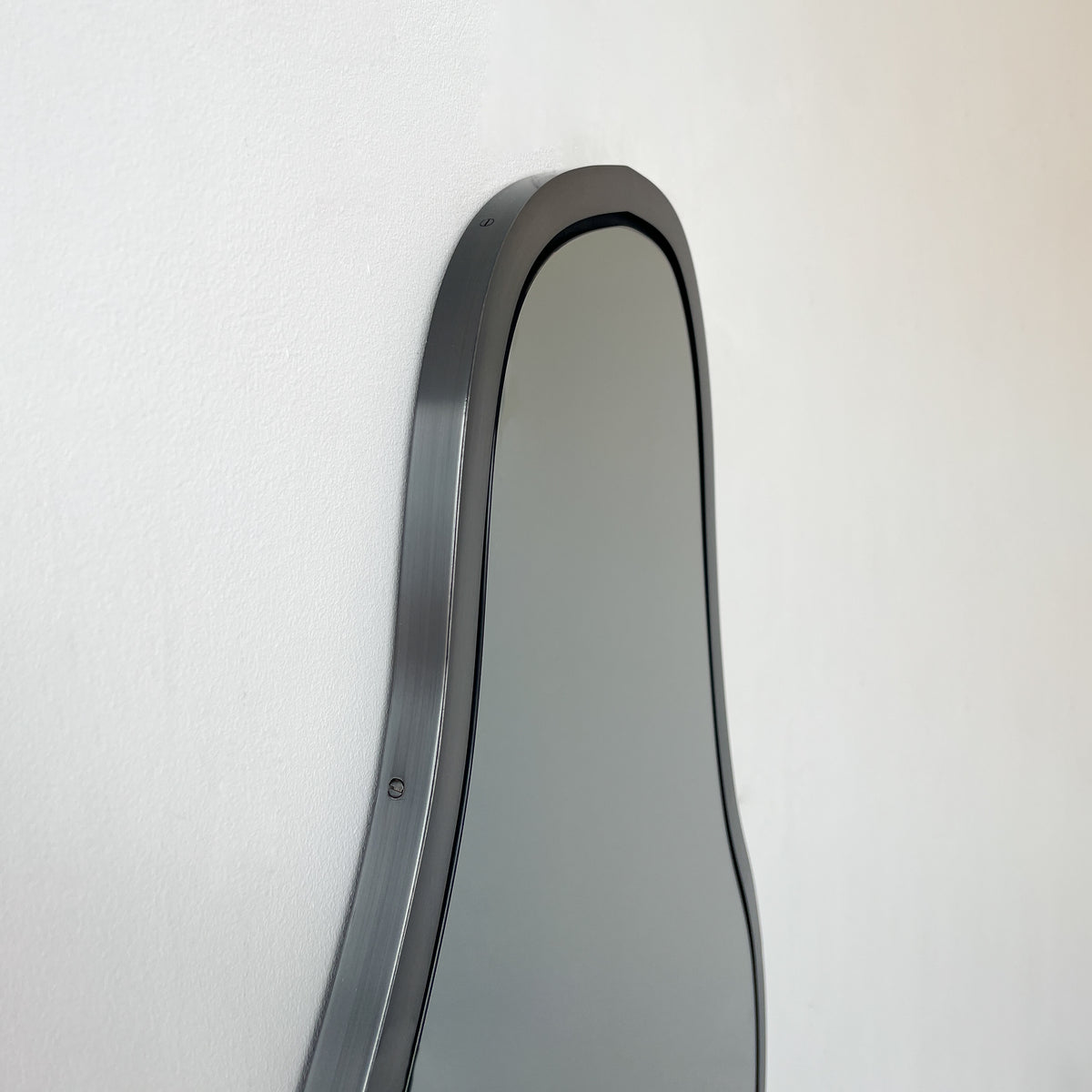 Bapa™ Freeform Organic Black Tinted Mirror with a Blackened Metal Frame