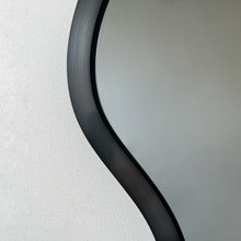 NEW In Stock Bapa™ Freeform Organic Black Tinted Mirror with a Blackened Metal Frame