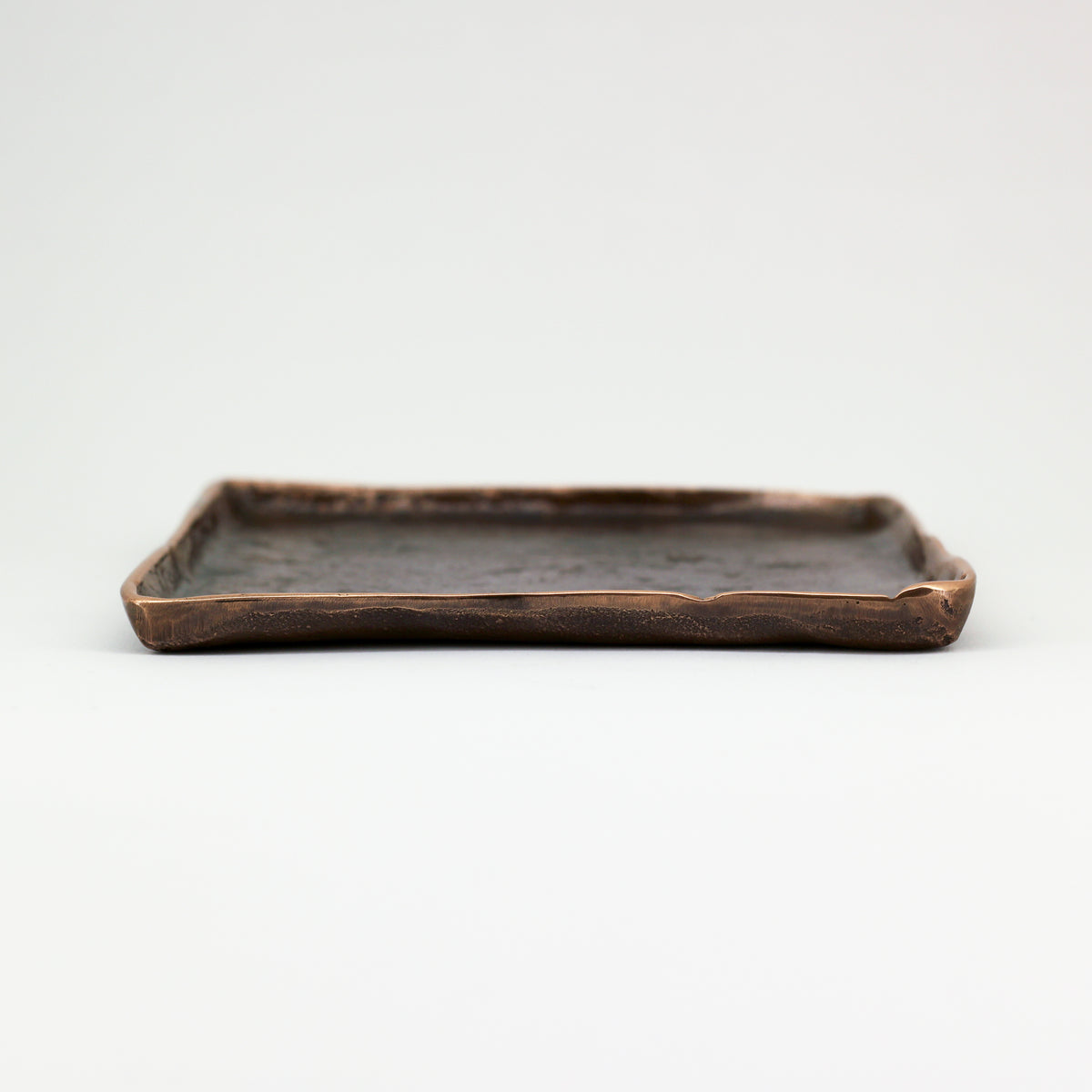Handmade Cast Bronze Trinket Tray Inspired by Wabi-Sabi