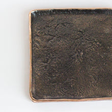 Small Handmade Cast Bronze Trinket Tray Inspired by Wabi-Sabi