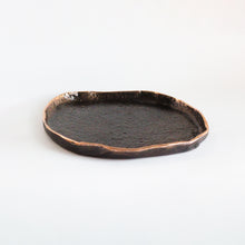 Rounded Handmade Cast Bronze Trinket Tray Inspired by Wabi-Sabi, videpoche