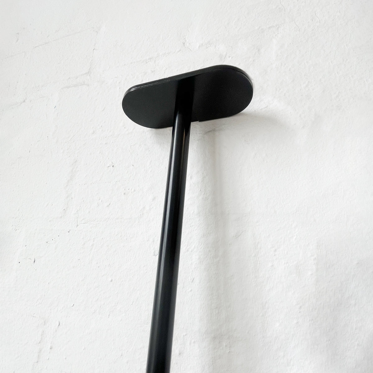 Capsula™ Ceiling-Suspended Illuminated Mirror with Contemporary Black Full Frame