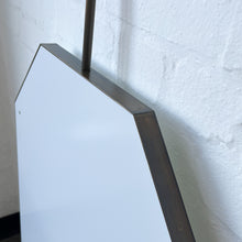 Contemporary Octagonal Countertop to Ceiling Mirror with Bronze Patina Frame