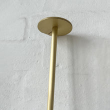 Ceiling Suspended Front Illuminated Oval Mirror, Brass Frame