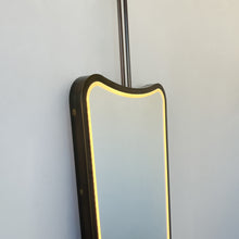 NEW Vintage Inspired Ceiling Suspended Elongated Freeform Mirror with Illumination  - N. 2