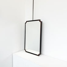 Ceiling Suspended Vintage N.8 Mirror with Bronze Patina Full Frame