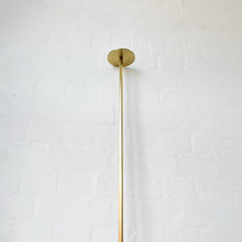 Orbis™ Countertop to Ceiling Round Mirror with Brass Frame