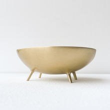 Handcast Brass Bowl With Legs Videpoche