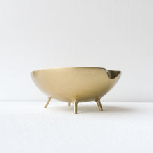 Handcast Brass Bowl With Legs Videpoche