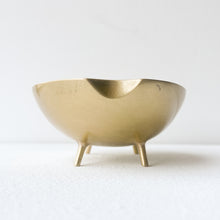 Handcast Brass Bowl With Legs Videpoche