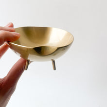 Handcast Brass Bowl With Legs Videpoche