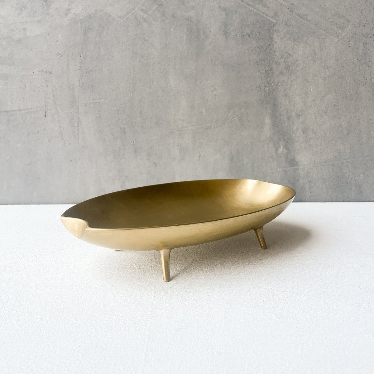 Cast Brass Long Bowl with Legs