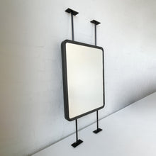 Countertop to Ceiling Quadris™ Mirror with Blackened Stainless Steel Frame