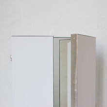 Triptych Countertop Mirror with Minimalist Nickel Plated Frame