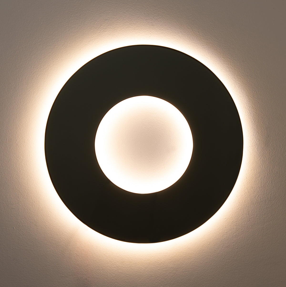 Original Contemporary Donut™ Round Black Tinted Mirror Back Illuminated