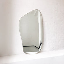 Freeform Bevelled Mirror with Minimalist Brass Frame - E