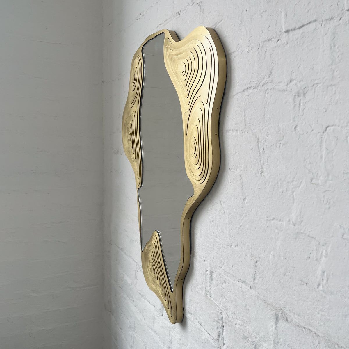 Omalo™ Special Edition Mirror with a Delicately Handcrafted Brass Frame