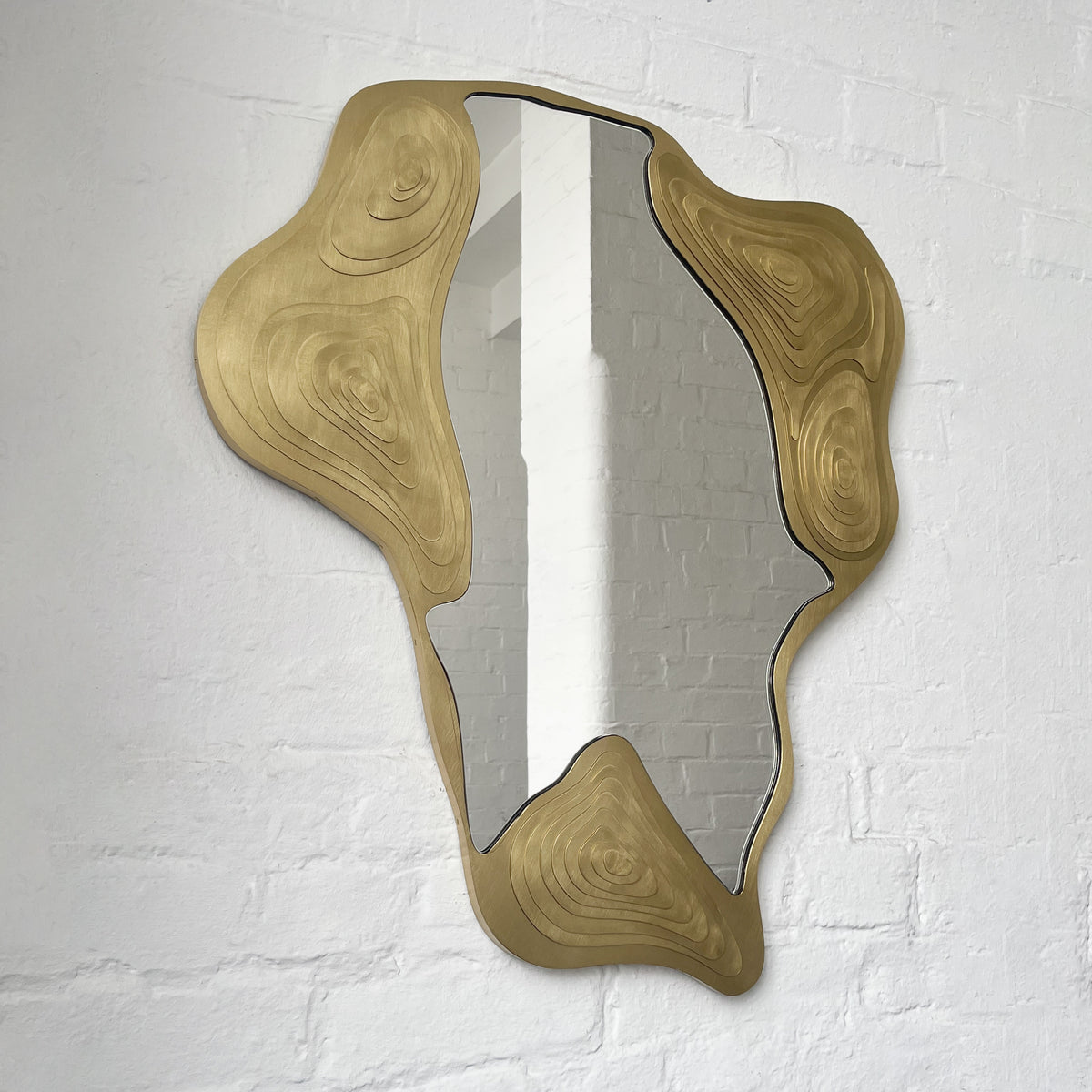 Omalo™ Special Edition Mirror with a Delicately Handcrafted Brass Frame