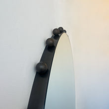 NEW Bobbin Orbis™ Round Mirror with Decorative Blackened Metal Frame