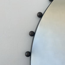 NEW Bobbin Orbis™ Round Mirror with Decorative Blackened Metal Frame