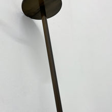 Ceiling Suspended Quadris Illuminated Rectangular Mirror with Minimalist Bronze Patina Frame