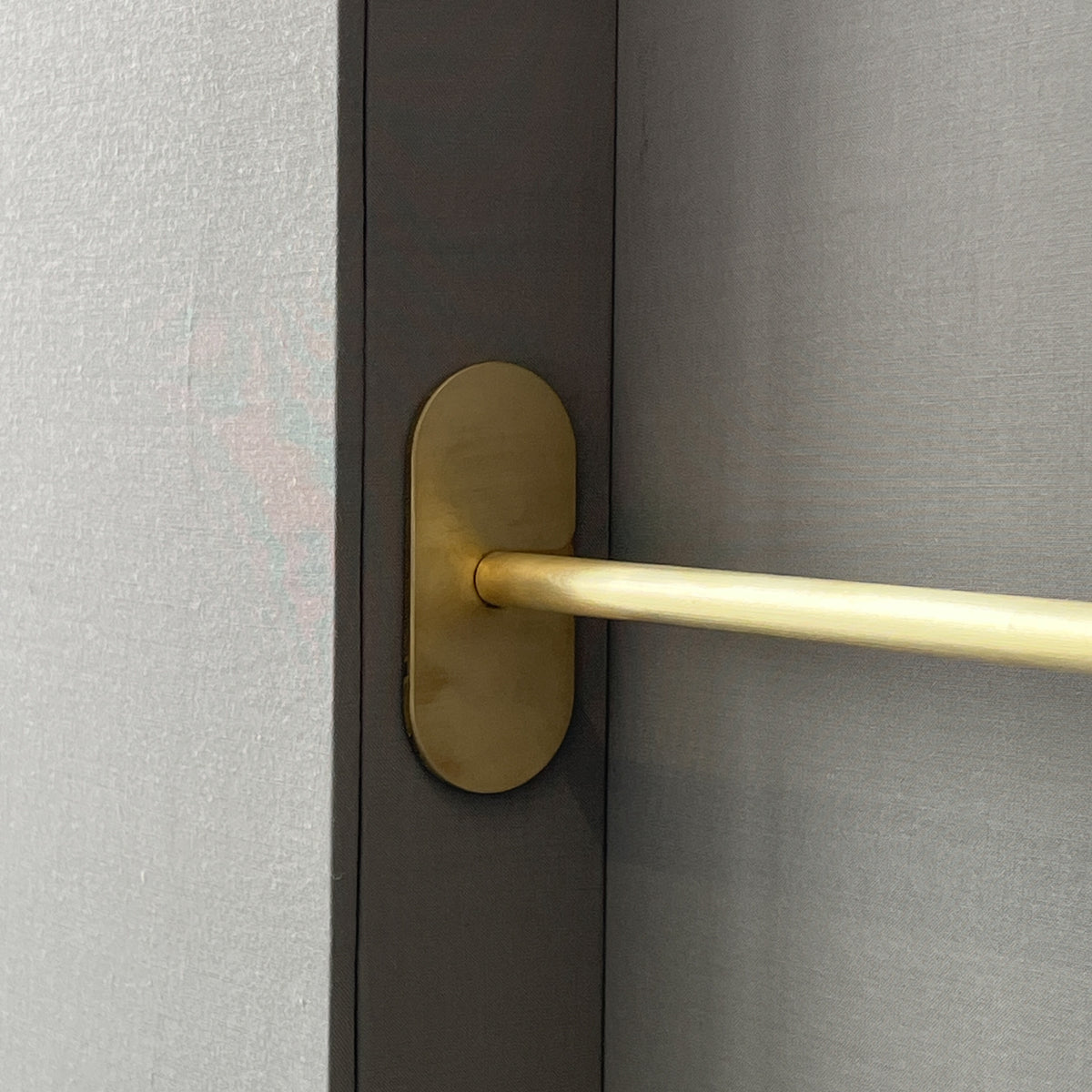 NEW Orbis™ Flag Round Mirror with Tipo™ Geometrical Brass Frame