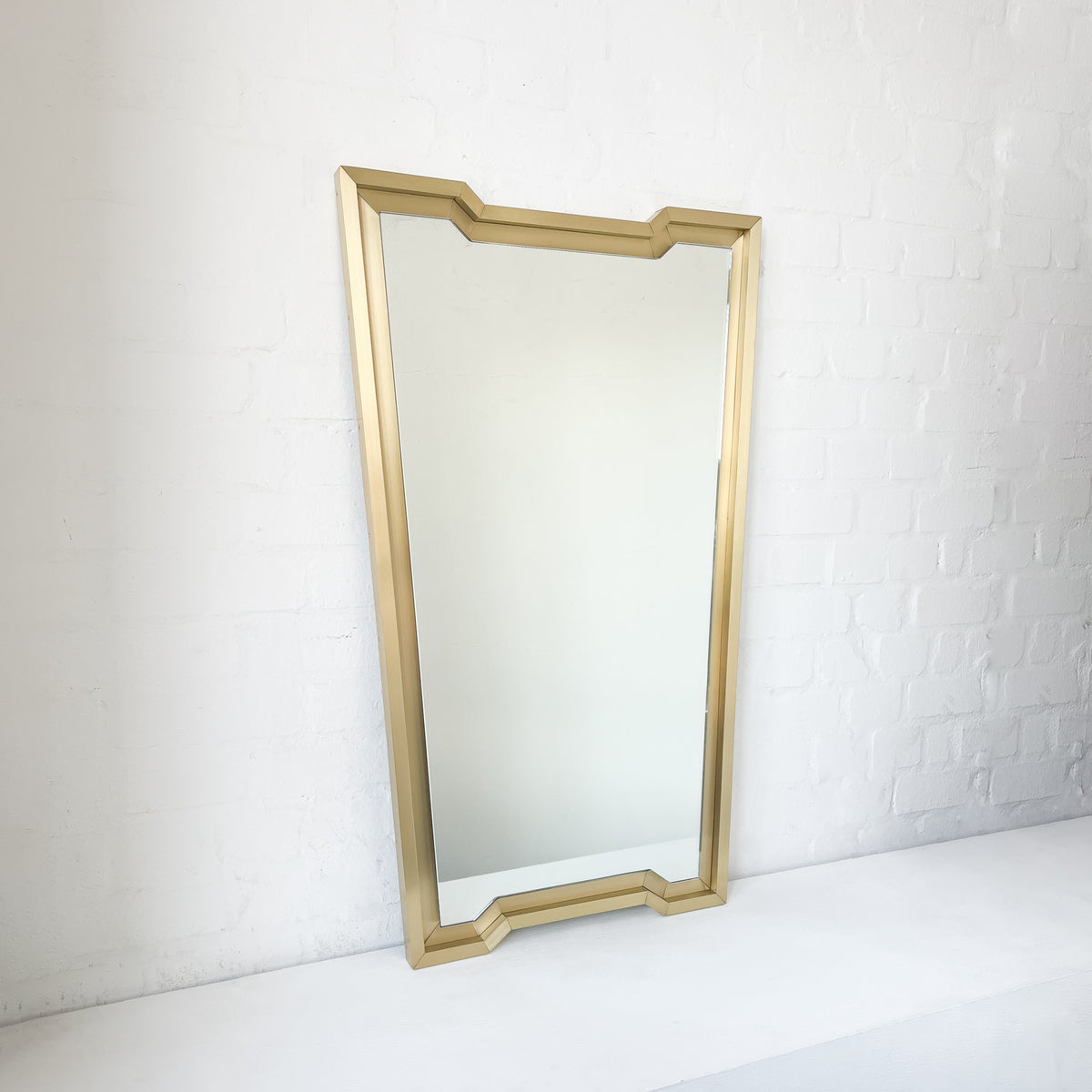 Toledo Vintage Inspired Mirror with Brass Full Frame